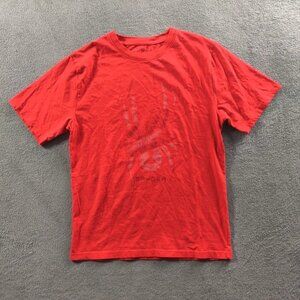 Spyder Shirt Adult Mens Medium Red Spell Out Logo Motorcycles Short Sleeve